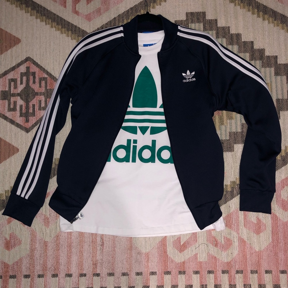 Adidas zip up track jacket